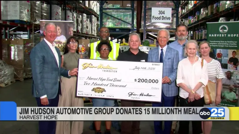 Jim Hudson Automotive Group donates 15 millionth meal