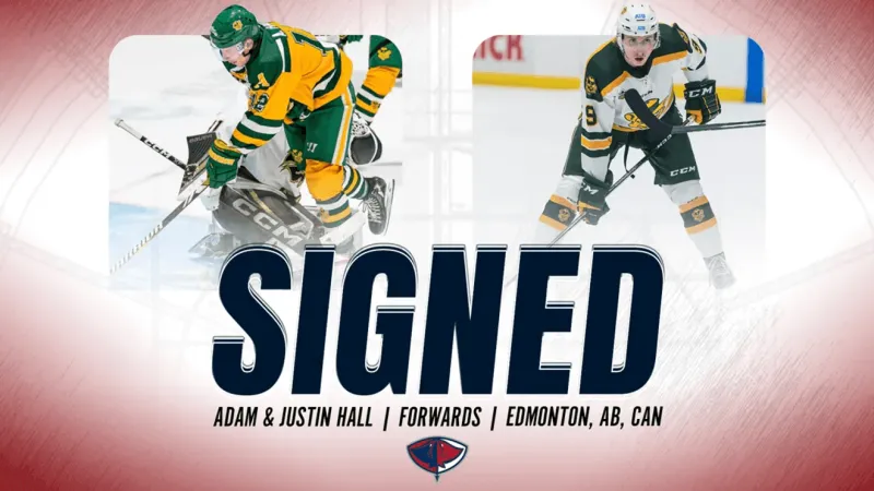 Stingrays sign twin forwards Adam and Justin Hall for 2026-27 season