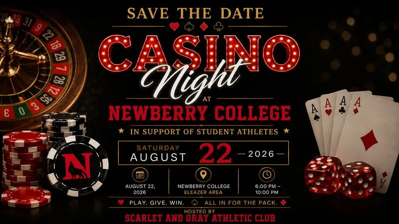 Newberry Athletics to Host Inaugural Casino Night