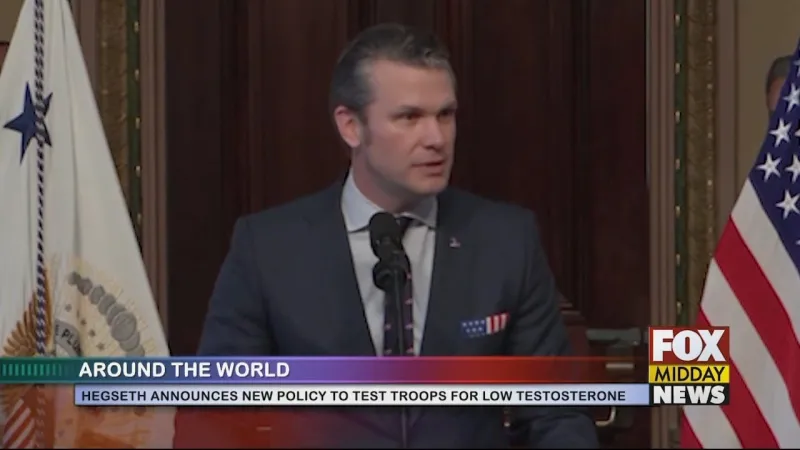 Hegseth Announces New Program To Test Troops For Low Testosterone