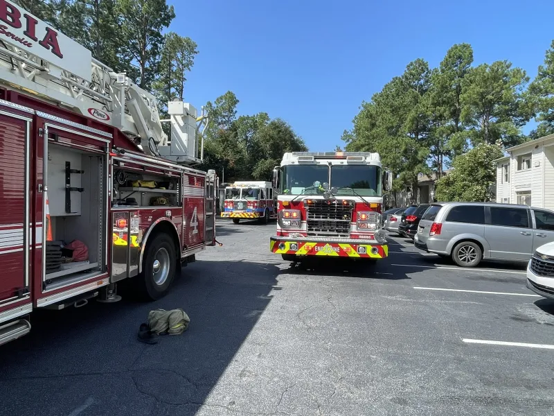 5 left displaced after fire in apartment building's laundry room