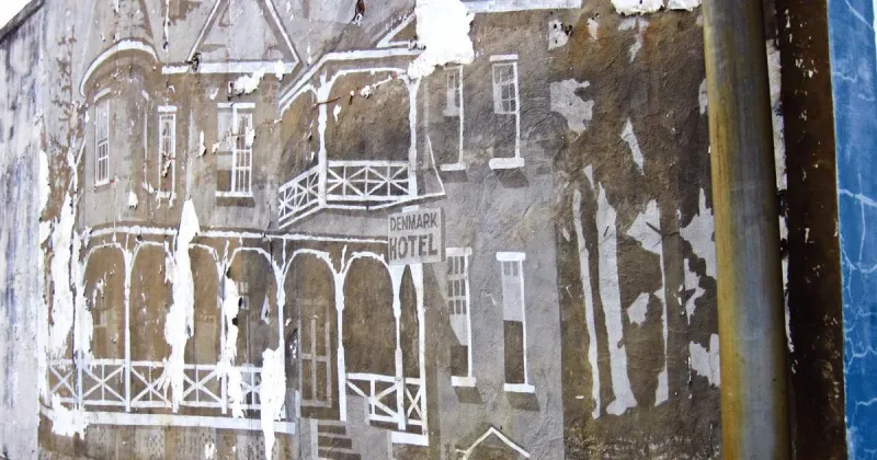 BAMBERG-DENMARK 50 THINGS/DAY 46: Fading mural now only reminder of once vibrant Denmark Hotel