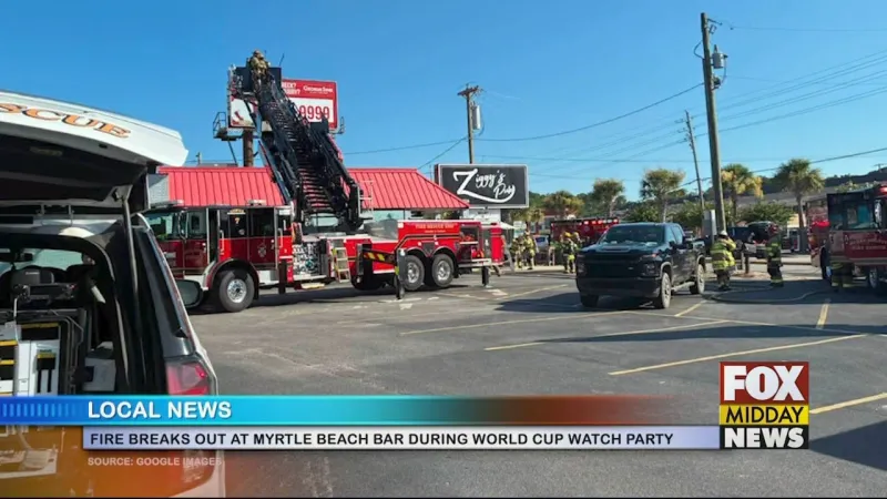 Myrtle Beach Bar Fire During World Cup Watch Party