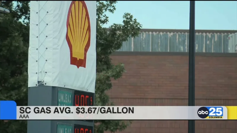 SC average gas price is $3.67 a gallon