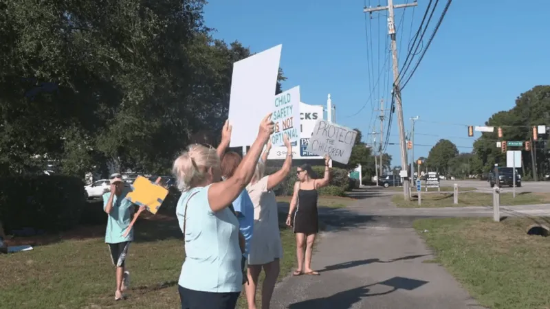 Protesters demand arrests after sex offender volunteered at Pawleys Island church