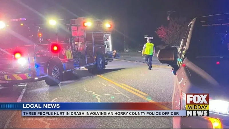 Three People Hurt In Crash Involving Horry Co. Police Officer
