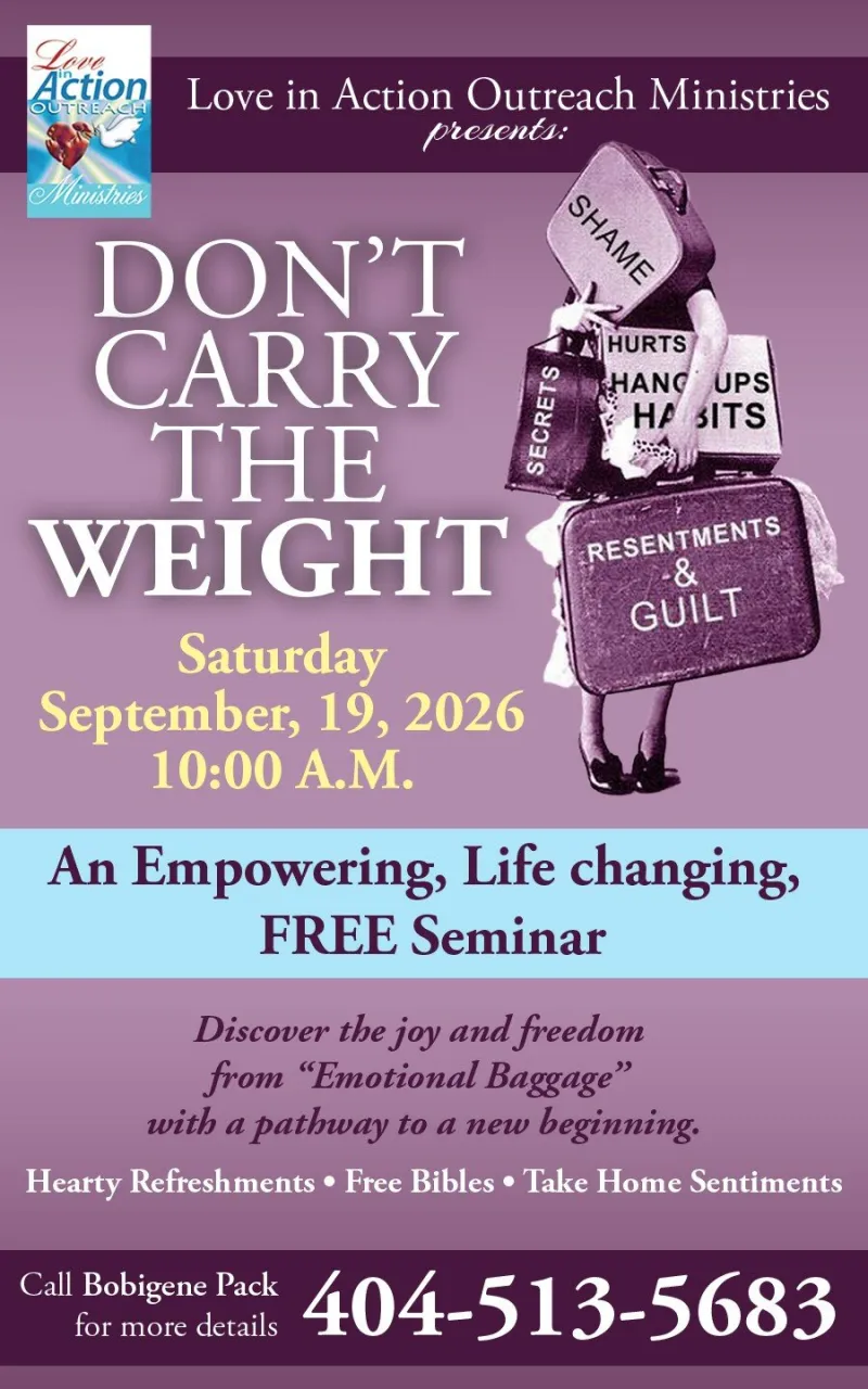 Learn to let go of your emotional baggage