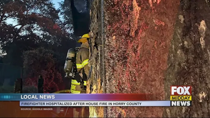 House Fire In Horry Co. Leaves One Firefighter Hurt