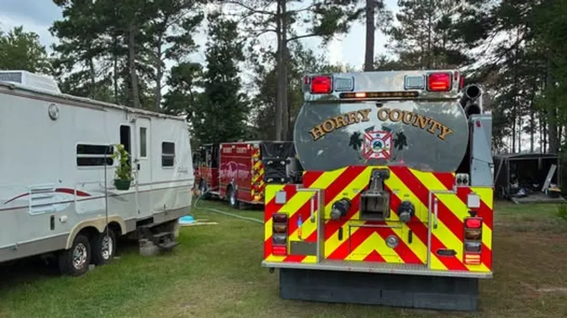 Crews respond to woods fire near Loris