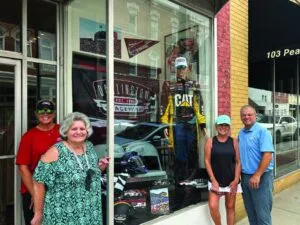 Darlington Window displays Race Week Spirit