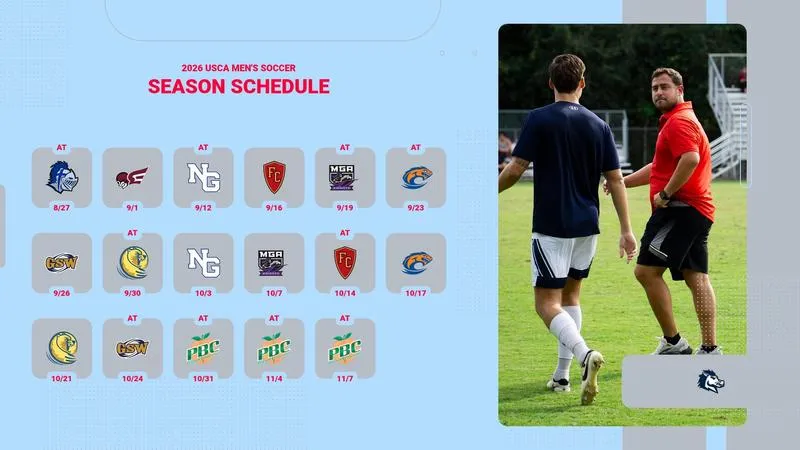 USCA Releases Men's Soccer Schedule