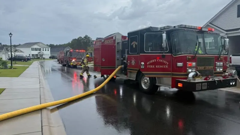 Lighting strike leads to fire in Conway