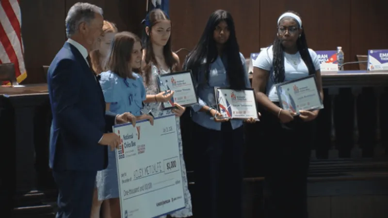 SC middle schoolers show off intelligence at first ever national civics bee