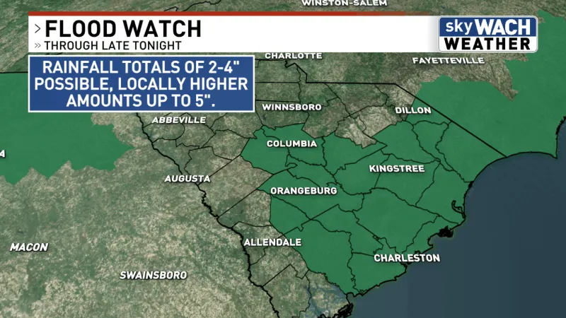 Weather Warn Day: Flood Watch in effect through tonight