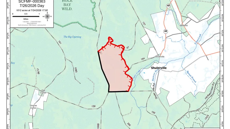 Weekend rain helps slow Horse Island Fire