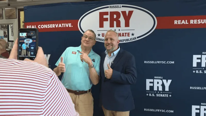 Rep. Russell Fry campaigns in Myrtle Beach in bid for Graham's Senate seat