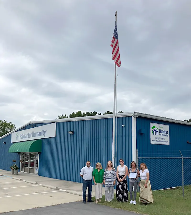 Sumter Habitat for Humanity recognized for showing patriotism