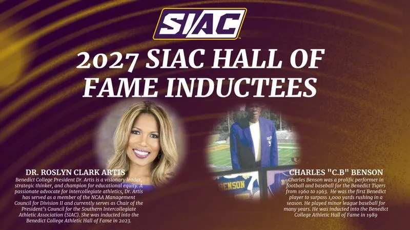 President Artis, Charles Benson Selected For SIAC Hall Of Fame Induction