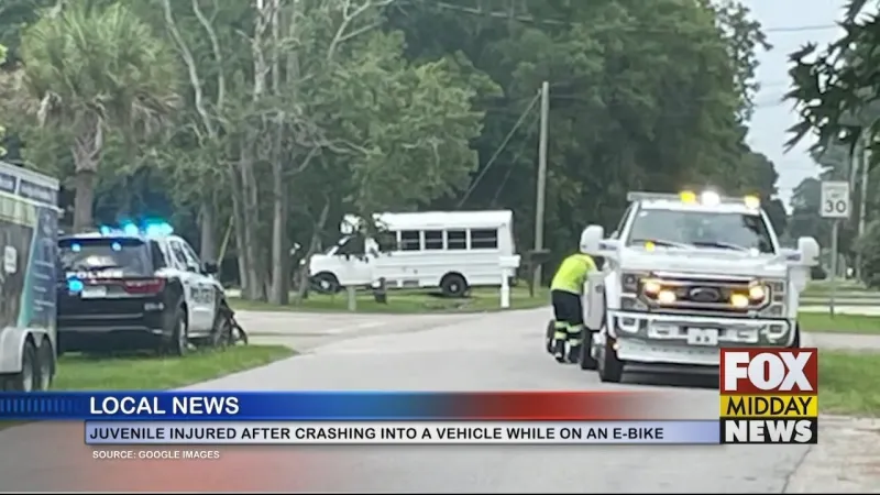Crash Involving E-Bike And Vehicle Leaves Juvenile Injured
