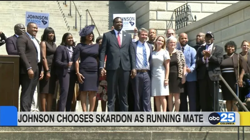 "A new South Carolina" -- Johnson picks Charleston native Sam Skardon as running mate
