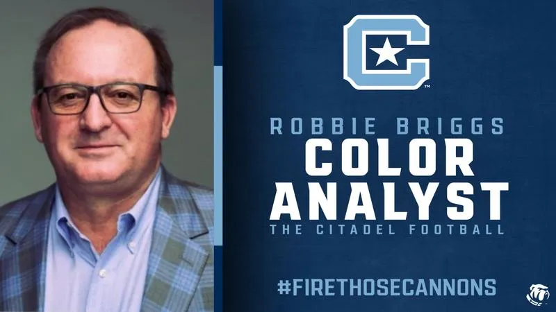 Kirkman Broadcasting Tabs Robbie Briggs as Color Analyst for The Citadel Football