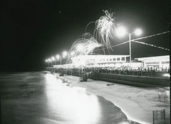 A Star-Spangled Celebration: See fireworks burst overhead during the grand opening of Folly Beach's new boardwalk in July 1960