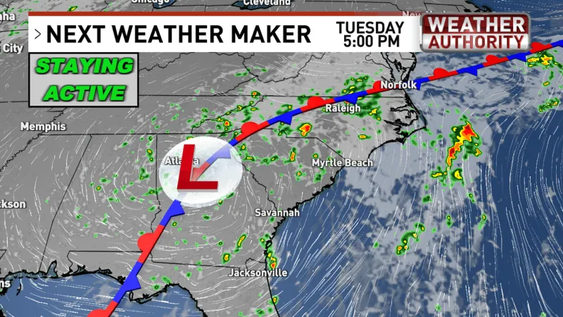 More showers and storms expected through midweek