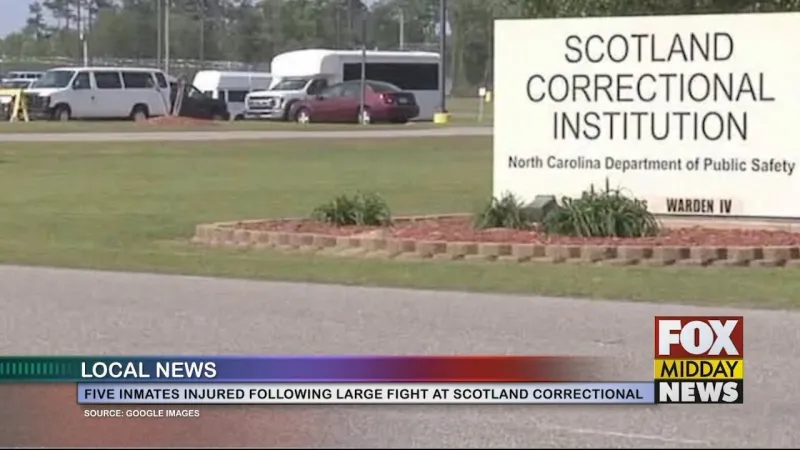 Five Inmates Hurt During Large Fight At Scotland Correctional Institution