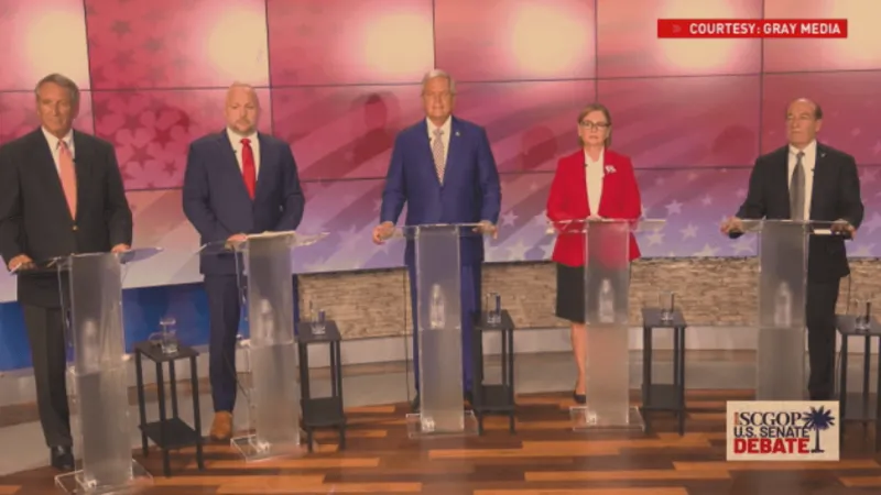 Top five candidates debate in SC Republican U.S. Senate Special Primary debate