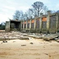Site of once-bustling mill town of Ferguson now under waters of Lake Marion