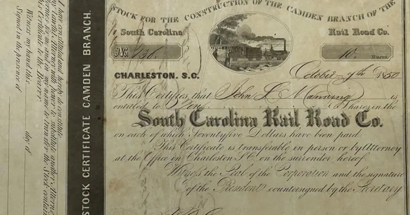 South Carolina Railroad helped connect Orangeburg to a growing state