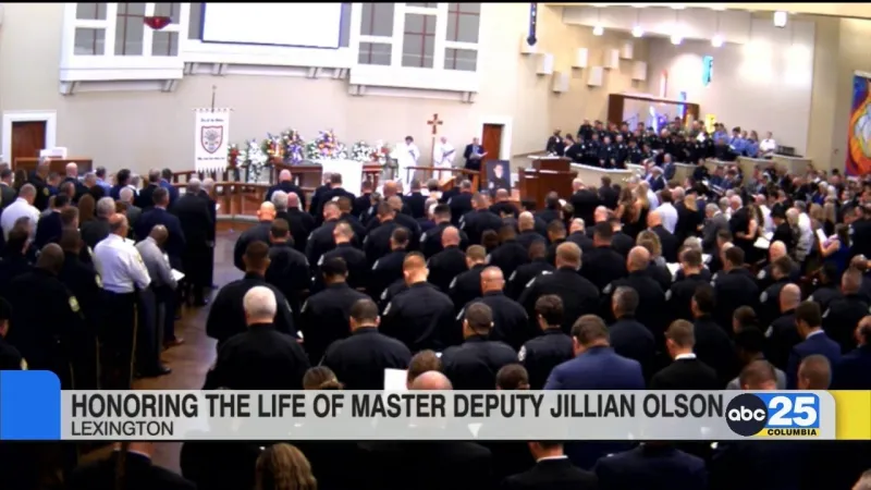 Hundreds honor the life of Lexington County Master Deputy Jillian Olson