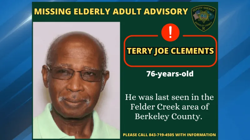 Berkeley County Sherriff's Office seeking public's help locating missing elderly man