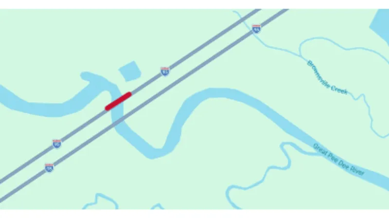 Southbound I-95 lane to temporarily close Thursday for bridge repairs