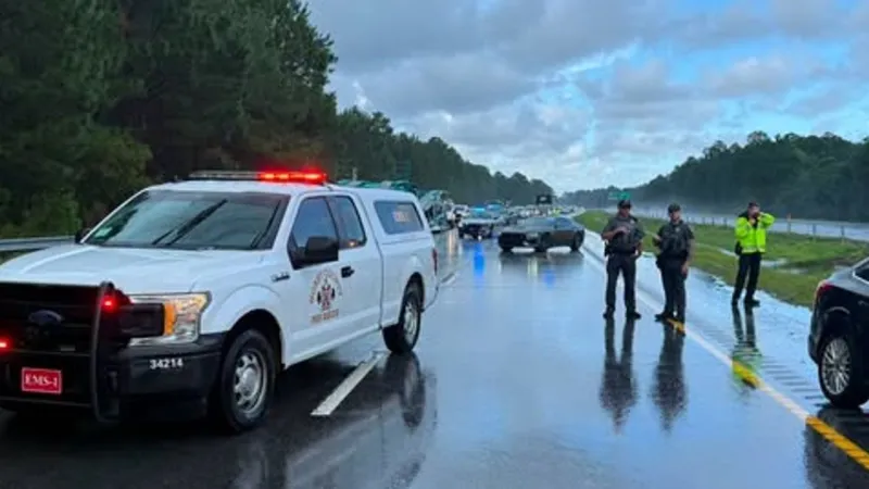 Overturned vehicle blocks southbound Hwy 31 near Hwy 501