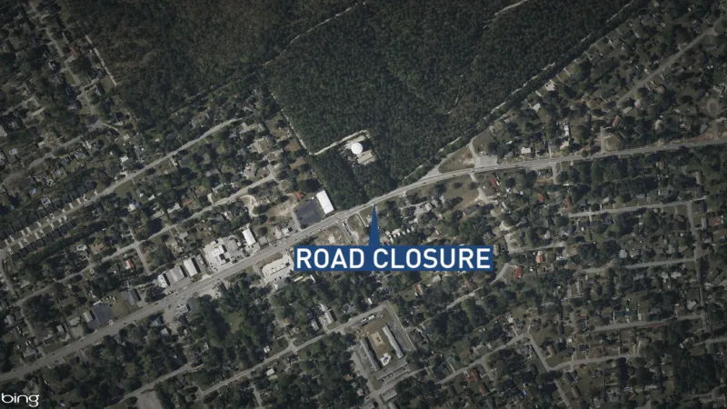 Portion of Leesburg Road closes due to cut gas line