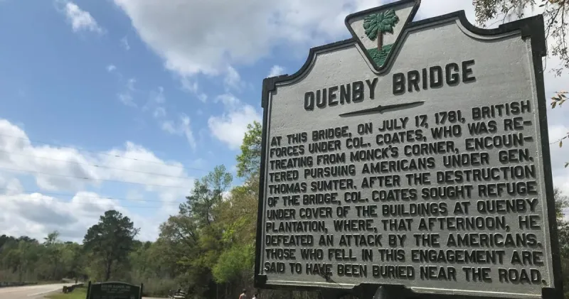 Long ago, a battle raged at Quinby Bridge, Shubrick's Plantation in Berkeley County