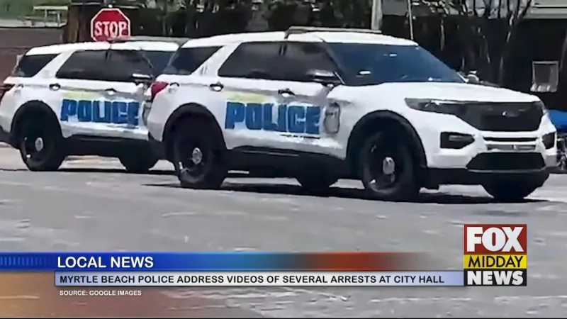 Myrtle Beach Police Address Several Arrests Made In City Hall Parking Lot