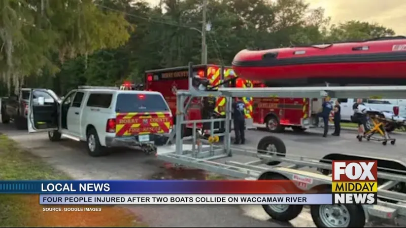 Several People Injured After Two Boats Collide On Waccamaw River