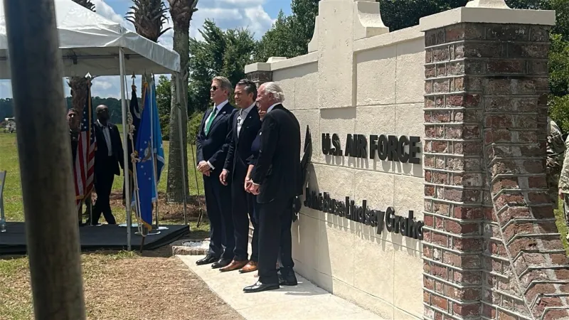 Secretary of Defense Pete Hegseth leads Joint Base Lindsey Graham ceremony in Charleston