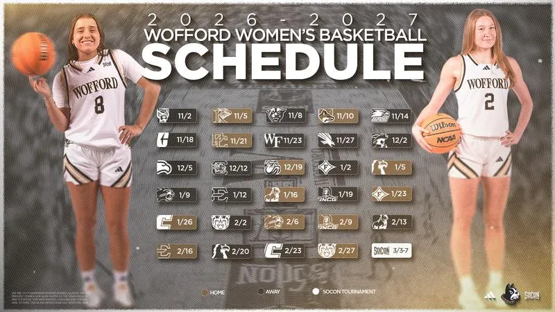 Wofford Women's Basketball 2026-27 Schedule Announced