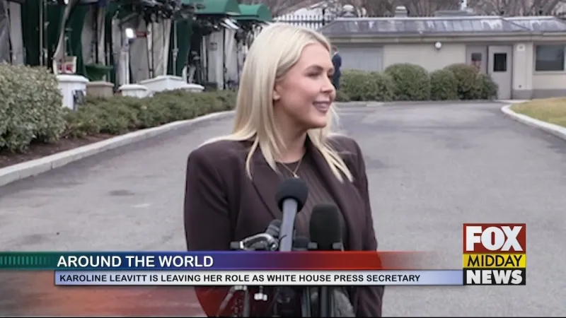White House Press Secretary Karoline Leavitt Leaving Role