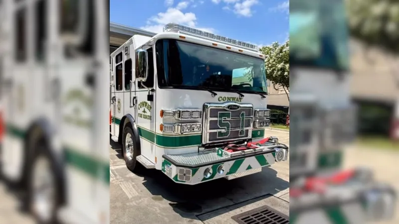Conway firefighter honored after locating unconscious resident during apartment fire