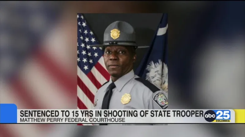 Man sentenced to 15 years in relation to state trooper shooting