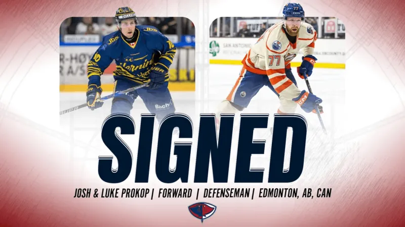 Stingrays sign brothers Josh and Luke Prokop for the 2026-27 season