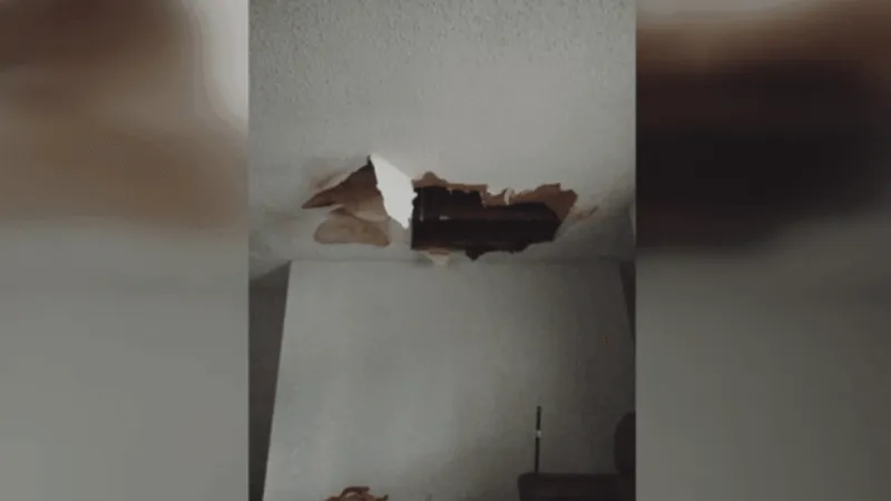 'A fourth of the ceiling collapsed': Midlands resident voices complaints at local complex