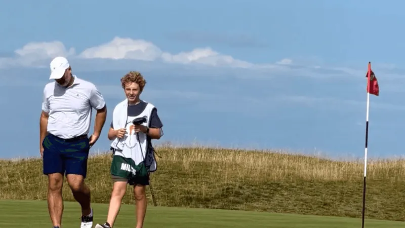 James Island golf architect shares 'epic' experience caddied by son in Scotland