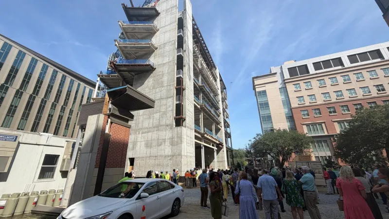 MUSC medical school building reaches major construction milestone