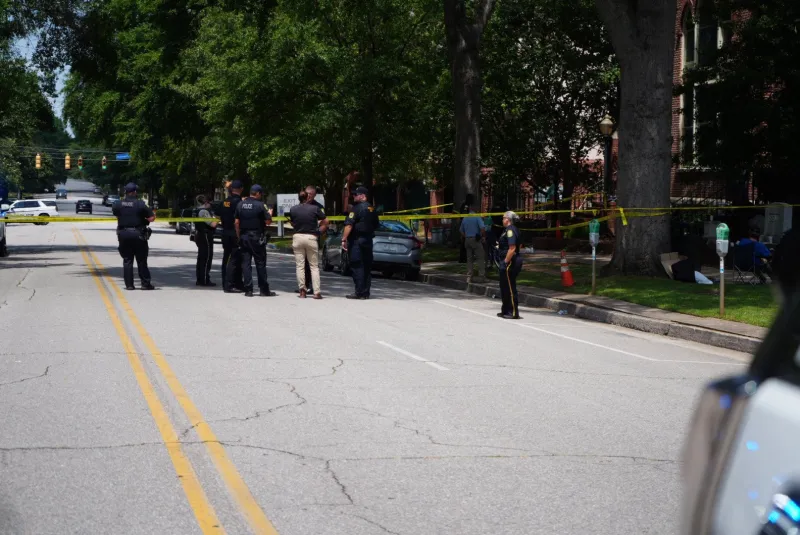 Two men arrested following Marion Street shooting