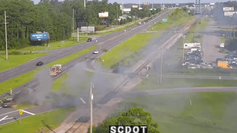 Smoke reported on Hwy 501 near U.S. 17 South